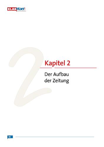 Kapitel 2 - Der Aufbau der Zeitung