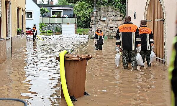 Ein Hochwasser suchte Höchstadt 2021 heim.