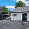 Der Schuppen am Bahnhof Münnerstadt wurde zur Schließanlage für Fahrräder.