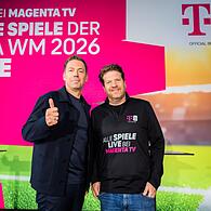 Pressekonferenz Telekom Rechtevergabe Fußball-WM 2026