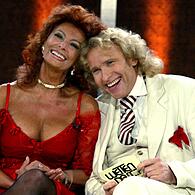 Sophia Loren mit Thomas Gottschalk