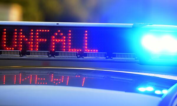 Polizei sichert Unfallstelle