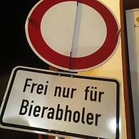 Sesslach: Verkehrsschild Bierabholer Kommunbrau gestohlen