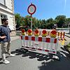 Anwohner Bergkirchweih Erlangen Anwohner wie André Plail müssen während der Bergkirchweih viel erdulden. Dieses Jahr kommen noch die verschärften Straßensperren, wie hier in der Haagstraße, hinzu.