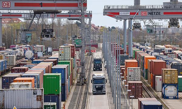 Zollkonflikt mit den USA - Umschlagbahnhof Leipzig