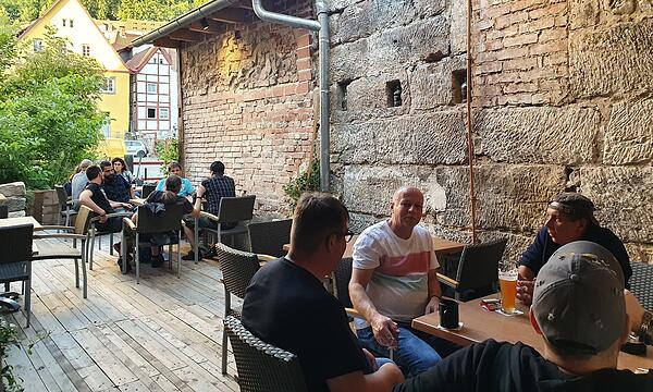 Der Backstage-Biergarten