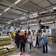KLARTEXT!-Schülerinnen und -Schüler erhalten spannende Einblicke in die Druckerei und hinter die Kulissen der Redaktion.