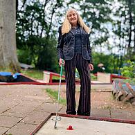 Anne Grußka, Besitzerin Minigolf Coburg