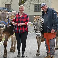 Clemens Schmitt mit Leoni vom Erlebnisbauernhof Bräuningshof.