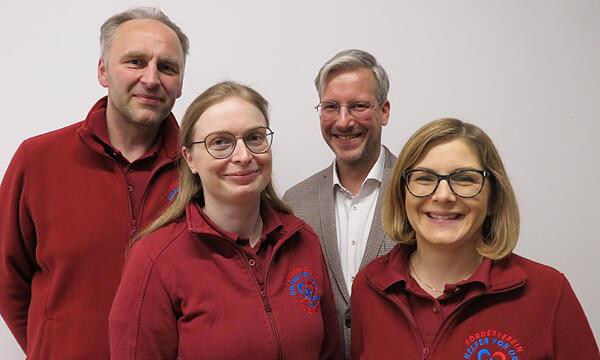 Vorstandsteam: Michael Röder, Ilona Gößmann-Schmitt, Markus Holleber, Anne Bohl.