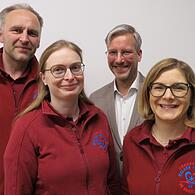 Vorstandsteam: Michael Röder, Ilona Gößmann-Schmitt, Markus Holleber, Anne Bohl.