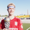 Freude am Fuße des Staffelberges: Philip Eiermann traf für seinen TSV 1860 Staffelstein im Pokalfinale gegen den TSV Neukenroth per Freistoß doppelt.