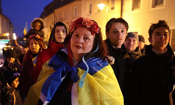 Ukrainische Flüchtlinge, die in der „Villa Zuflucht“ wohnen, haben die Veranstaltung organisiert.