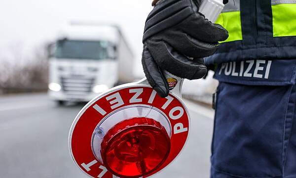 Polizeikontrolle - Illustration