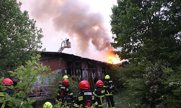 Feuerwehr-Einsatz am Coburger Lokschuppen