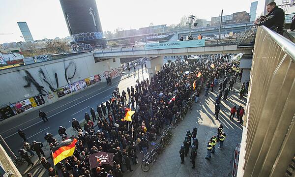 Rechtsextremistische Demonstration