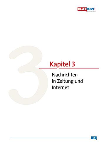 Kapitel 3 - Nachrichten in Zeitung und Internet