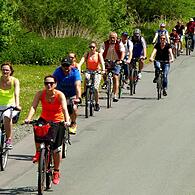 Wenn im Weißmaintal autofreier Sonntag ist, kommen die Radfahrer in Scharen.
