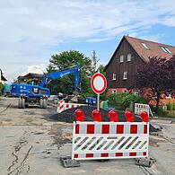 Bei der Neundorfer Baustelle wird es ab nächster Woche schneller voran gehen.