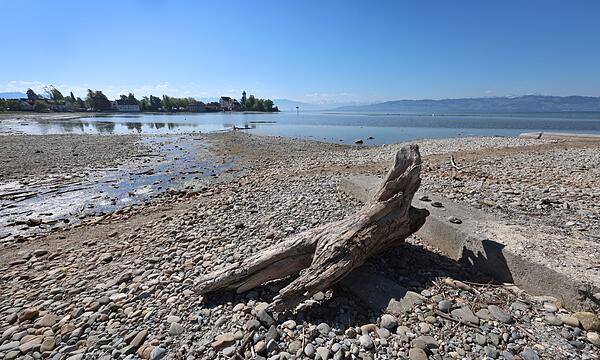 Niedrigwasser am Bodensee