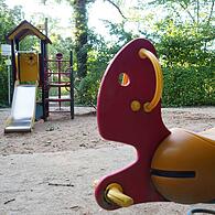 Der Spielplatz Rosengarten bekommt ein neues Gesicht.Spielplatz im Rosengarten
