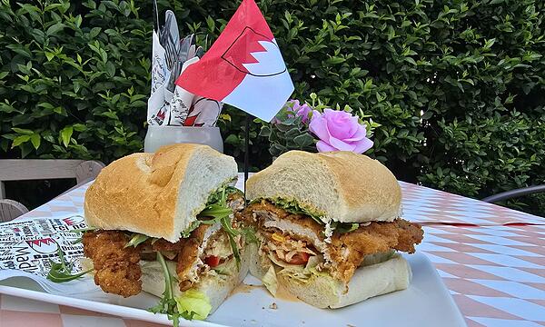 Auch in der Sandwich-Variante ist das Schnitzel beliebt.