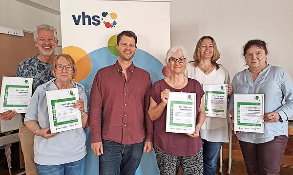 Es gibt neue Kulturpaten (v. l.): Stefan Böker, Irene Maedge, Moritz Wenninger, Andrea Ebenhöch, Cornelia Weber und Helene Dörksen.
