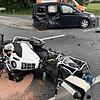 Ein Motorradfahrer wird bei Untersteinach schwer verletzt. Ein Motorradfahrer wird bei Untersteinach schwer verletzt.