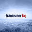 Blick über die Bamberger Stadt mit Farbfilter und dem Logo des Fränkischen Tags
