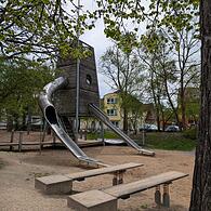 Der Streit zwischen Kindern auf dem LGS-Gelände begann auf der Rutsche.