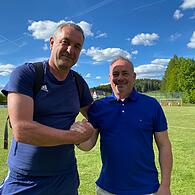 Sven Kunert (rechts) wird in der neuen Saison den Kreisklassisten SG Wirsberg/Kupferber trainieren und damit Nachfolger von Interimstrainer Alexander Weber (links).