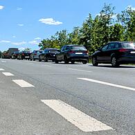 Brücke auf B22 vor Strullendorf bei Bamberg