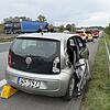 Tödlicher Verkehrsunfall auf der A70 bei Viereth Die hintere Tür auf der Beifahrerseite wurde beim Unfall abgerissen.