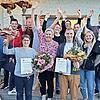 Vorstand und Geehrte der Adelsdorfer Musikanten.