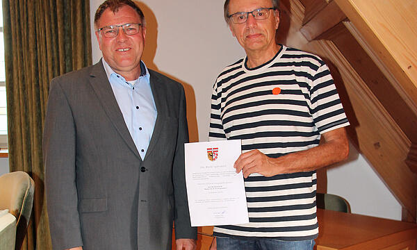 Igensdorfs neuer Wegewart Bernhard Seidl