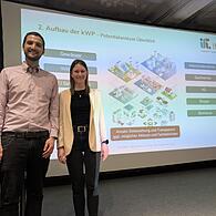 Fritz Schöberlein und Alicia Schober vom Institut für Energietechnik (Ife) Amberg sind für die kommunale Wärmeplanung in Münnerstadt verantwortlich.