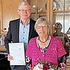 Dorothea Geisler feierte ihren 90. Geburtstag, zu dem Bürgermeister Wolfgang Möhrlein die Glückwünsche der Gemeinde überbrachte.