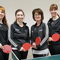 Das erfolgreiche Meister-Quartett des SC Haßlach mit (von links) Nadja Eisenbeiß, Linda Martin, Sabine Baumann und Kristina Mat-thes.