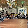 Die Begrüßung beim Schulfest zum 40. Jubiläum der Mittelschule Neunkirchen am Brand.