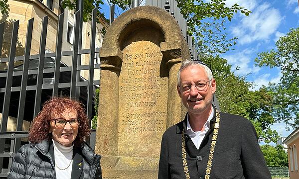Gedenkfeier vor Synagoge in Straubing