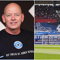 Der fränkische Fanlotse Thorsten Möller war auch beim HSV-Spiel im Nürnberger Max-Morlock-Stadion dabei.