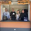 Brauer Johannes Dotterweich, Chef des Food-Teams Bastian Rößler, Projektmanagerin Kyra Klauer und Geschäftsführer Thomas Merz freuen sich auf die anstehende Saison Brauer Johannes Dotterweich, Chef des Food-Teams Bastian Rößler, Projektmanagerin Kyra Klauer und Geschäftsführer Thomas Merz freuen sich auf die anstehende Saison.