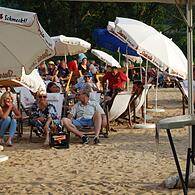 2024 wird es am Bleichrasen in Hammelburg keinen Stadtstrand geben. Das Foto entstand 2021 beim Auftritt von Andreas Kümmert.