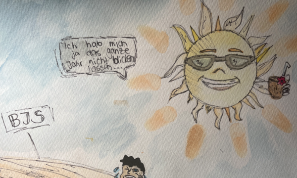 Nicht nur die Anstrengung, sondern auch die Sonne trieb den Schülern des E.T.A.-Hoffmann-Gymnasiums bei den Bundesjugendspielen den Schweiß ins Gesicht.