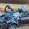 Bei dem Unfall wurde das Auto der Familie aus Etzdorf völlig zerstört.
