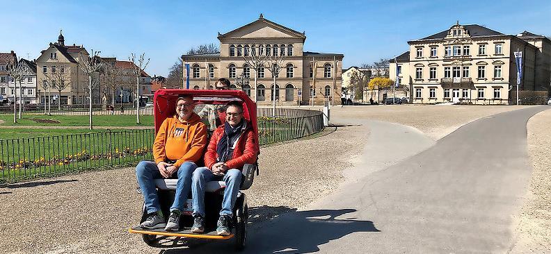 Neues Angebot: Coburgs Sehenswürdigkeiten können künftig per Fahrradrikscha erkundet werden.