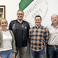 Das neue TSV-Vorstandsteam Lena Kirchner (von links), Sven Eyrich, Thomas Kleinhenz und Steffen Hanft.