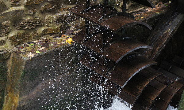 Wo findet sich dieses Wasserrad?