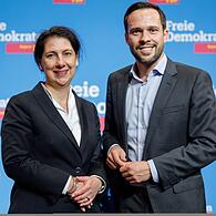 Bayerns FDP-Spitze Hessel und Hagen
