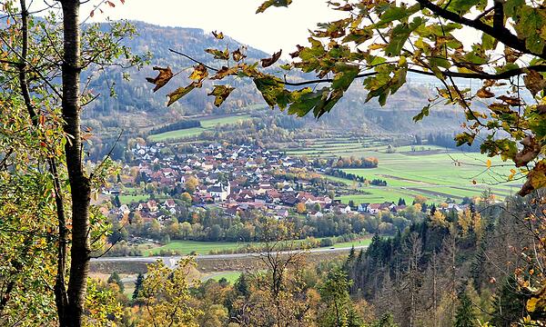Blick durchs LaubfensterHerbstimpressionen